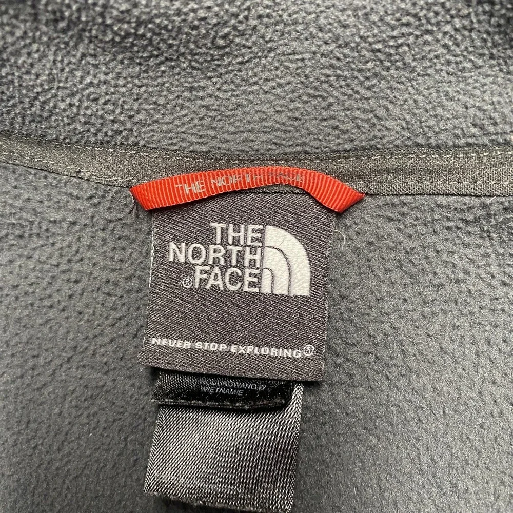North Face Pullover Mens 2XL Gray Fleece Half Zip‎ Pocket Outdoors Jacket